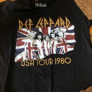 def leppard band t-shirt